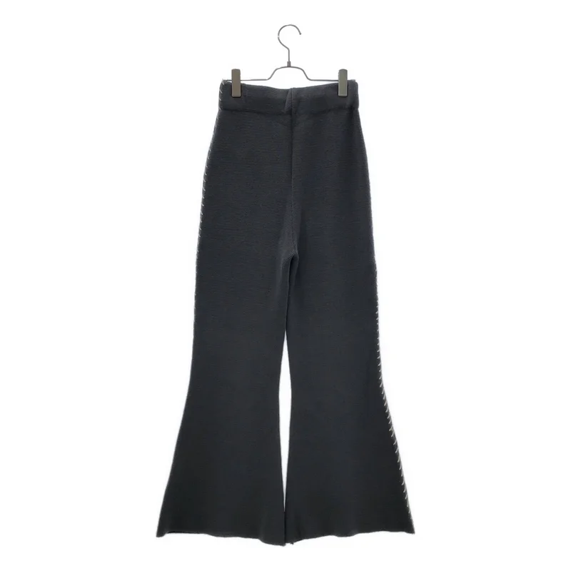 Uhr / ウーア | Side Stitch Flare Pants ニット フレアパンツ | F | レディース