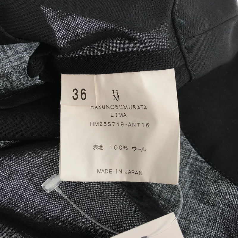 HARUNOBUMURATA / ハルノブムラタ | 2025SS | LIMA ハイネック サマーウール シャツ | 36 | レディース