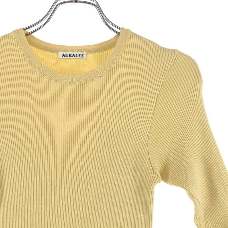 AURALEE / オーラリー | 2025SS | COTTON HIGH GAUGE RIB KNIT TEE / コットン ハイゲージ ニットTシャツ | 1 | レディース