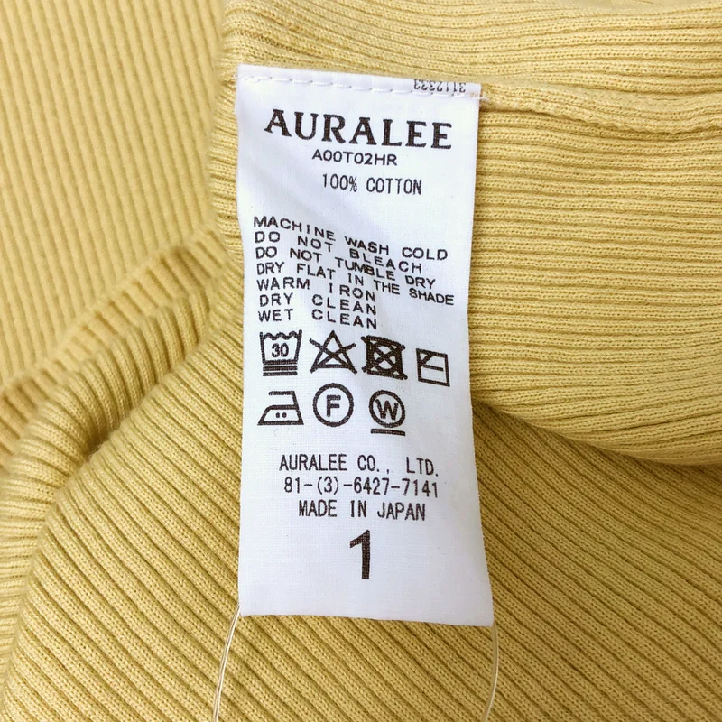 AURALEE / オーラリー | 2025SS | COTTON HIGH GAUGE RIB KNIT TEE / コットン ハイゲージ ニットTシャツ | 1 | レディース