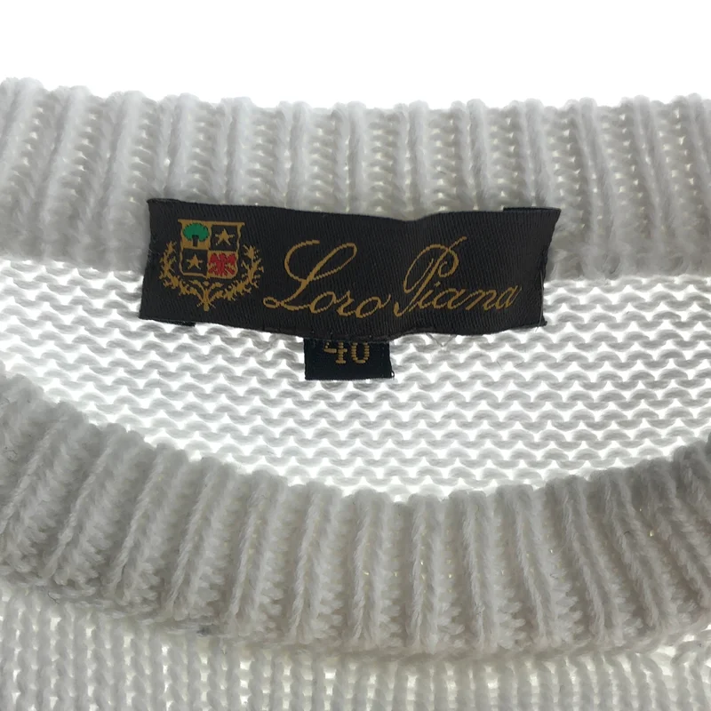 Loro Piana / ロロピアーナ | コットン クルーネックニット | 48 | メンズ