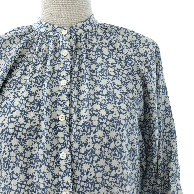 CELINE / セリーヌ | FOLK DRESS シルク フラワー総柄 ワンピース | 36 | レディース