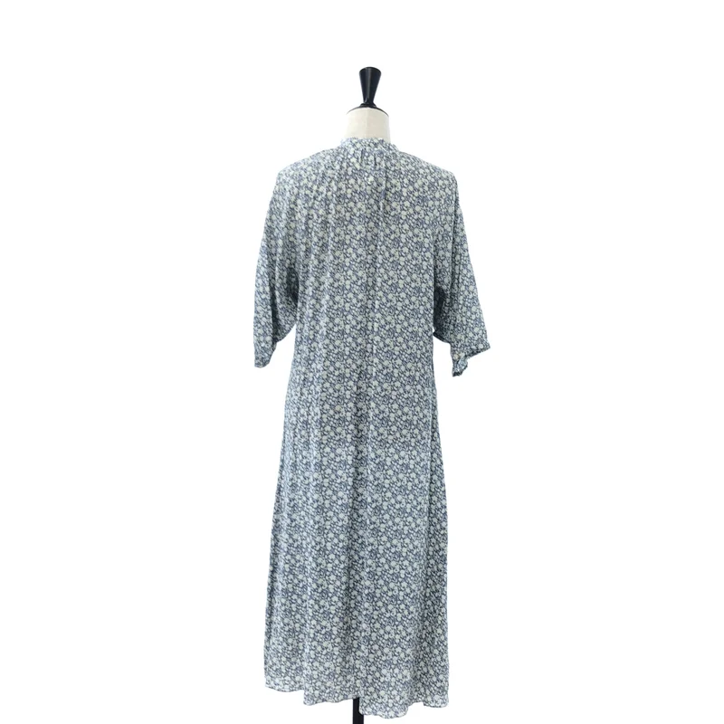 CELINE / セリーヌ | FOLK DRESS シルク フラワー総柄 ワンピース | 36 | レディース