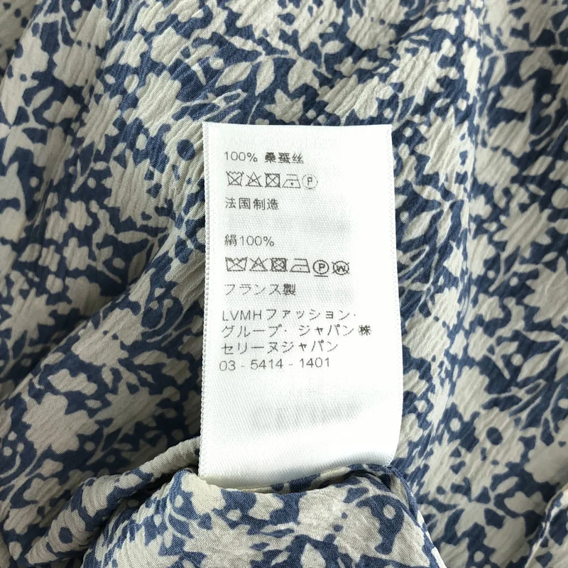 CELINE / セリーヌ | FOLK DRESS シルク フラワー総柄 ワンピース | 36 | レディース