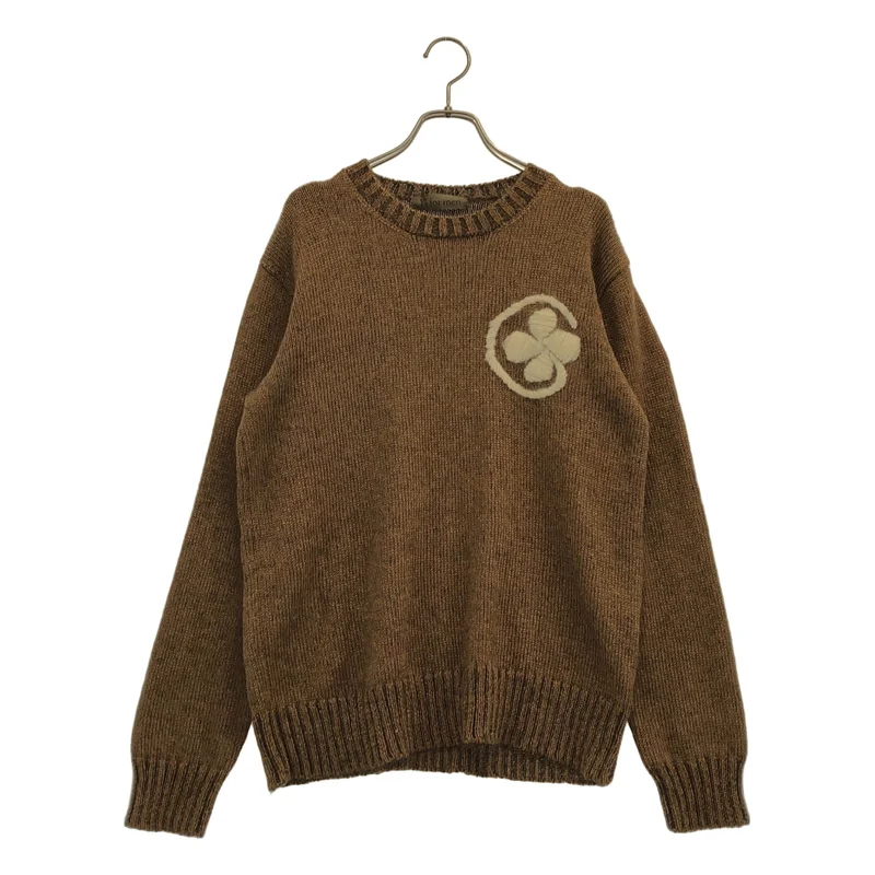 Y's for men / ワイズフォーメンヨウジヤマモト | 2004AW | モヘヤ ウール混 クローバーモチーフ クルーネックニット | 3 | メンズ