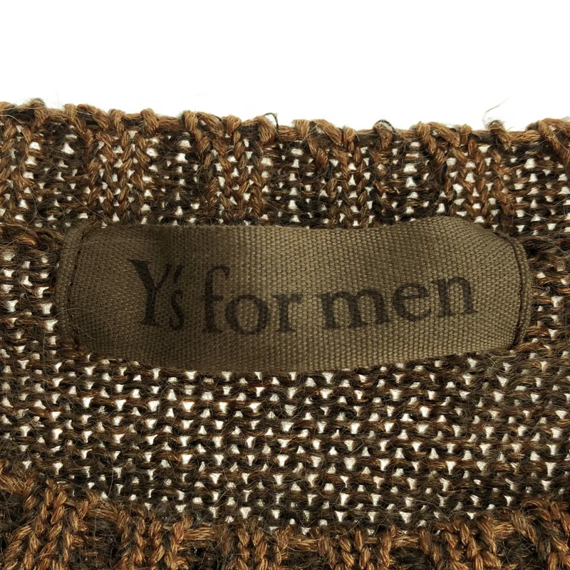 Y's for men / ワイズフォーメンヨウジヤマモト | 2004AW | モヘヤ ウール混 クローバーモチーフ クルーネックニット | 3 | メンズ
