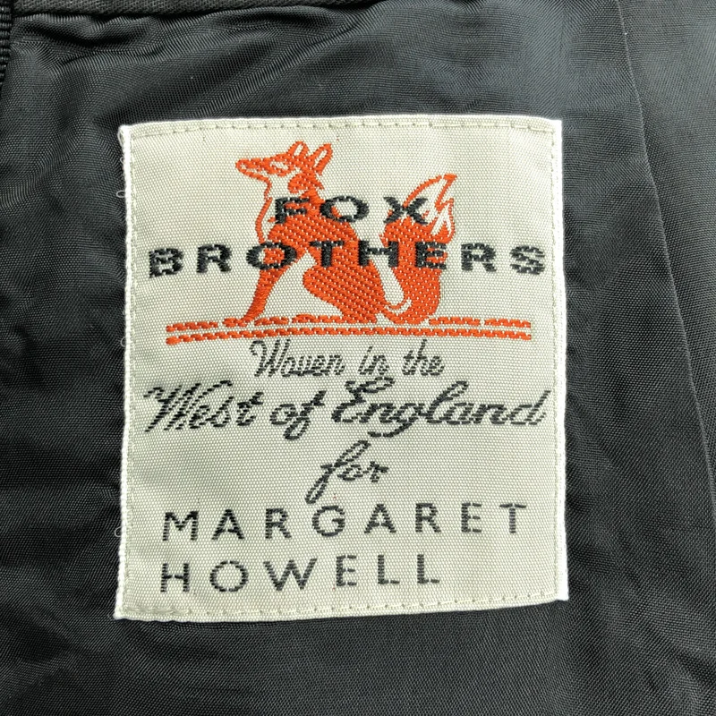 MARGARET HOWELL / マーガレットハウエル | 2020AW | × FOX BROTHERS / ウール バックジップ スリット スカート | 1 | レディース