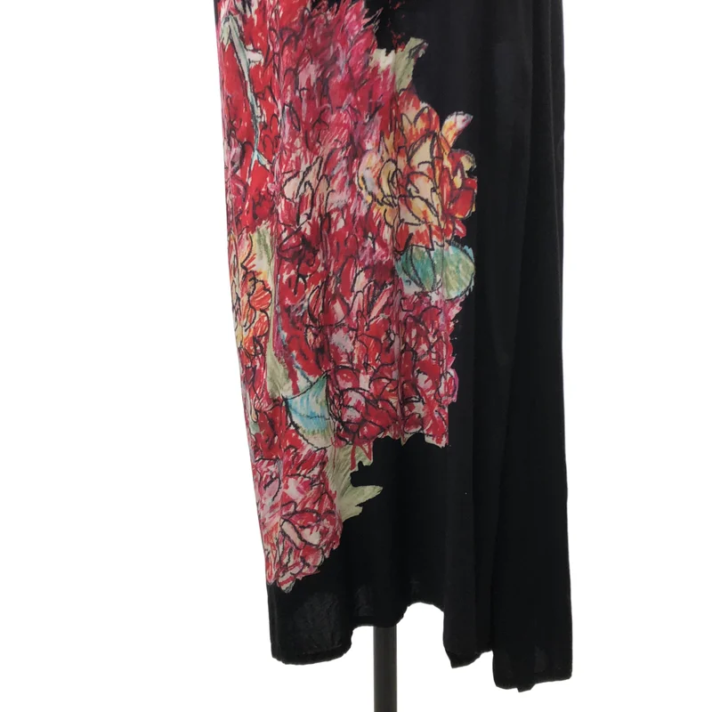 YOHJI YAMAMOTO +NOIR / ヨウジヤマモトプリュスノアール | 2020SS | フラワープリント サスペンダー ワンピース | 1 | レディース