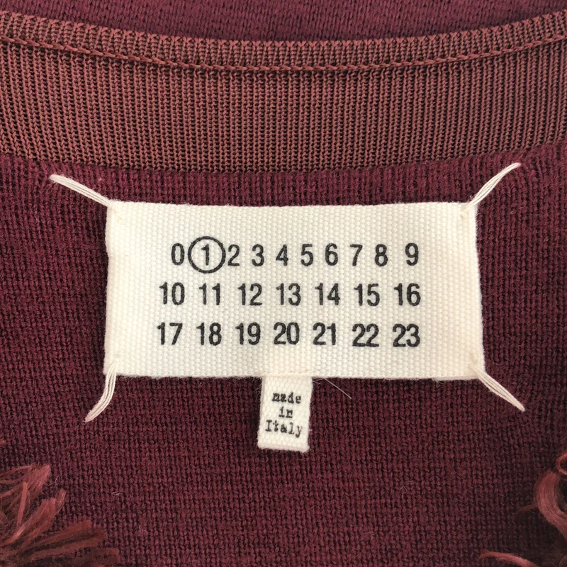 Maison Margiela / メゾンマルジェラ | 2016AW | ウール混 Vネック フリンジニット | S | レディース