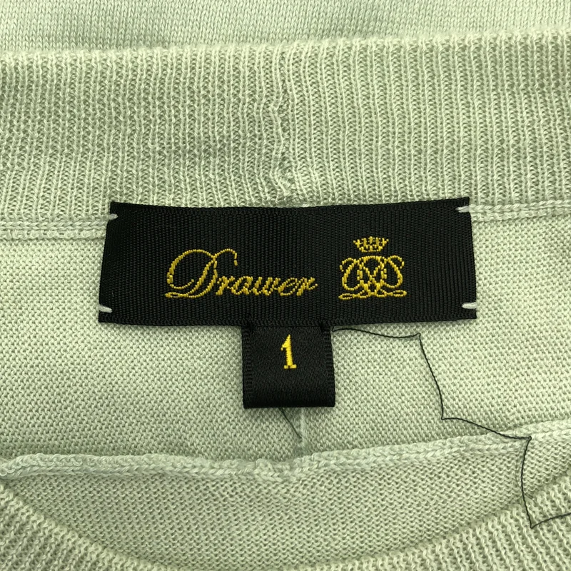 Drawer / ドゥロワー | 18Gコットンシルククルーネックニット セーター | 1 | レディース