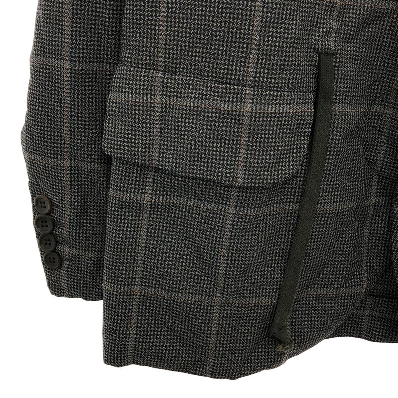 COMME des GARCONS HOMME DEUX / コムデギャルソンオムドゥ | 2022SS | セットアップ / ポリ縮絨 チェック 3B テーラードジャケット / イージーテーパードパンツ | S | メンズ