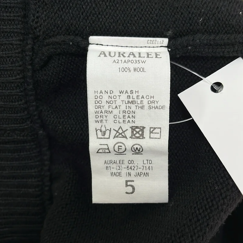 AURALEE / オーラリー | FRENCH MERINO STONE WASHED KNIT PANTS ニットパンツ | 5 | メンズ