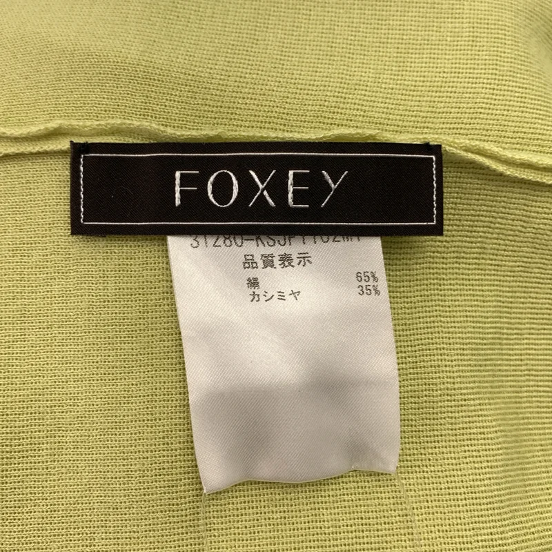 FOXEY / フォクシー | カシミヤ シルク ロゴボタン ニット カーディガン | 38 | レディース