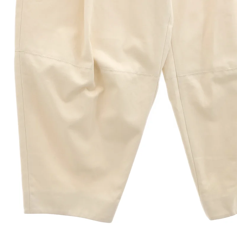 Studio Nicholson / スタジオニコルソン | PEACHED COTTON TWILL / コットンツイル タックワイドパンツ | 0 | レディース
