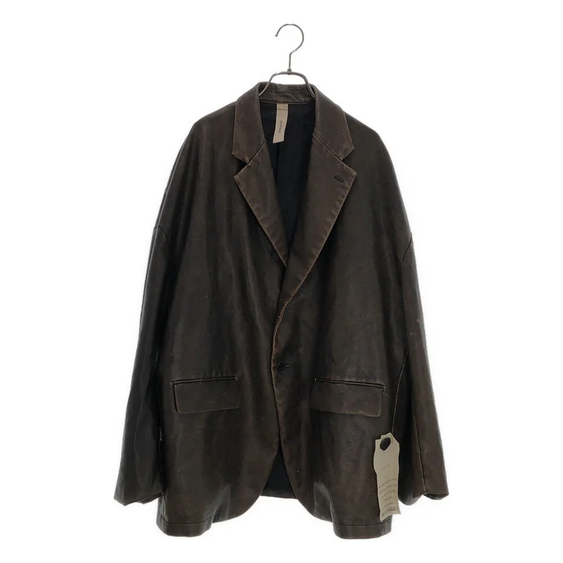 SHINYA KOZUKA / シンヤコヅカ | HIS JACKET ヴィンテージ加工 フェイクレザー ジャケット | M | メンズ