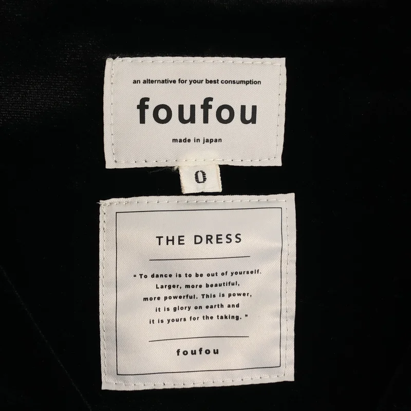 foufou / フーフー | THE DRESS #16 no-sleeve velour one piece / ノースリーブ ベロアワンピース | 0 | レディース