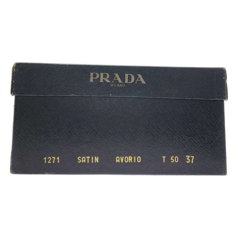 PRADA / プラダ | レザー グルカ ヒールサンダル | 37 | レディース