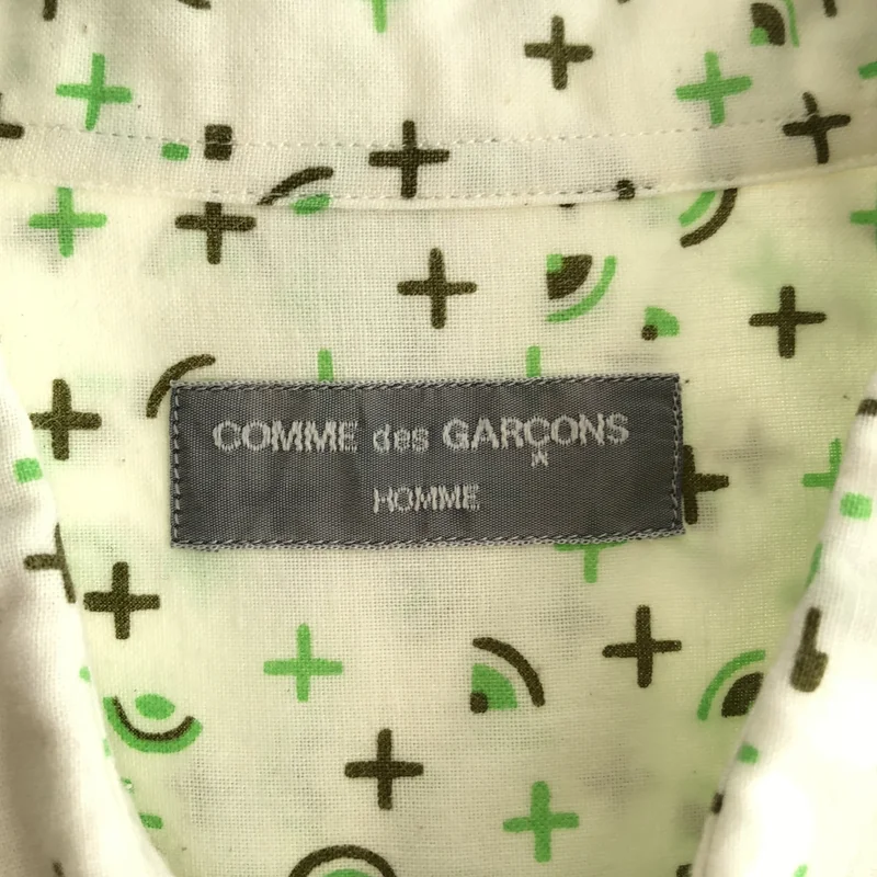 COMME des GARCONS HOMME / コムデギャルソンオム | 2002SS | コットン 製品洗い加工 ハーフスリーブ シャツ / 銀タグ |