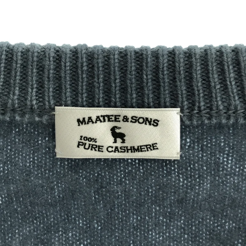 MAATEE&SONS / マーティー&サンズ | 2025AW | CASHEMERE 圧縮 V SWEATER / カシミヤ Vネック スウェット | 2 | メンズ