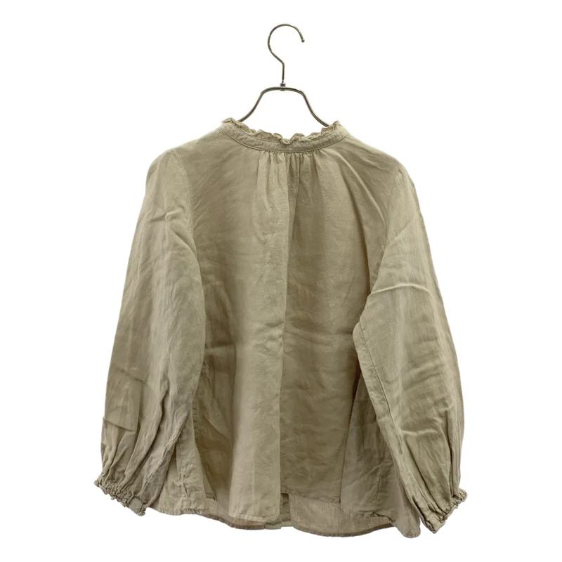 nest robe / ネストローブ | リネン バックボタン ギャザー ブラウス | F | レディース