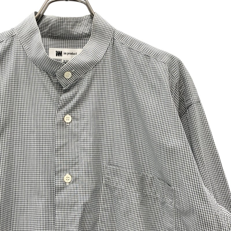 im product ISSEY MIYAKE  / アイムプロダクト イッセイミヤケ | ギンガムチェック バンドカラーシャツ | M | メンズ