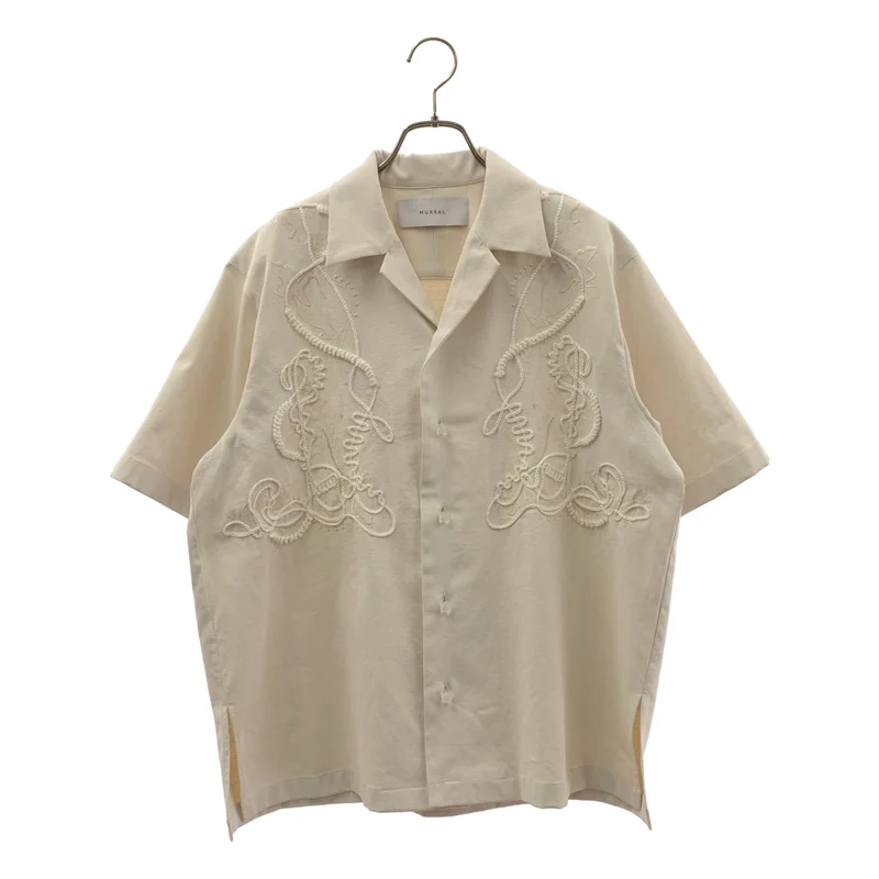 MURRAL / ミューラル | 2025SS | Cucurbita embroidered shirt エンブロイダリー オープンカラーシャツ | F | レディース