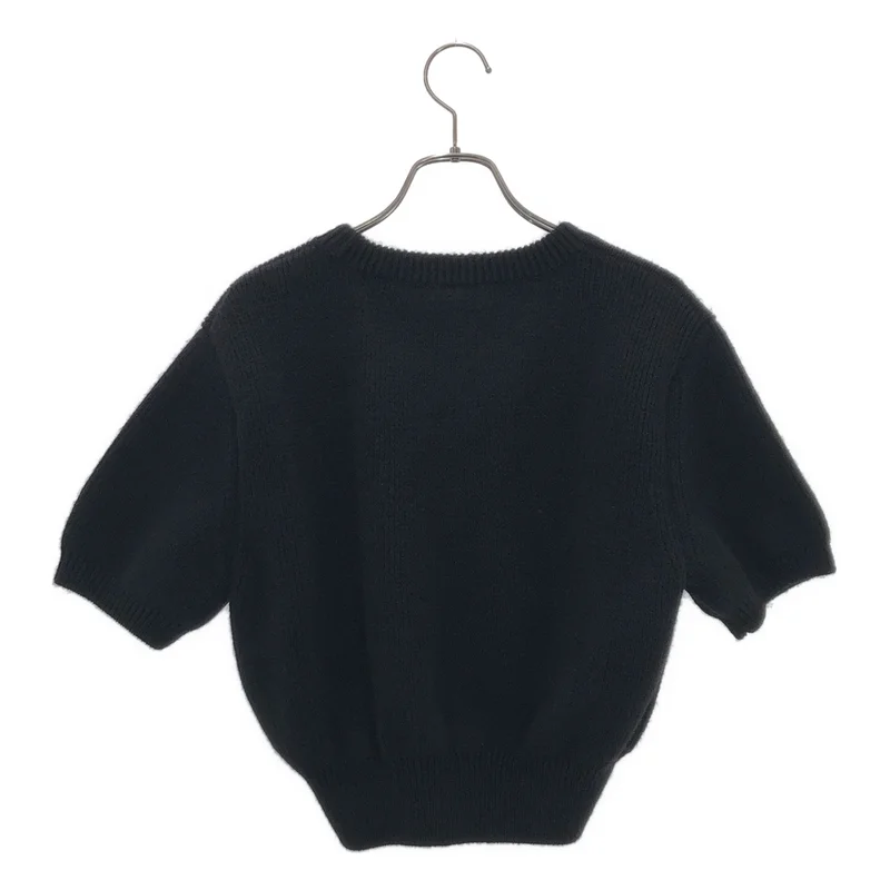 ALEXANDER WANG / アレキサンダーワン | Debossed Stacked Logo SS Tee ロゴ ニット | M | レディース