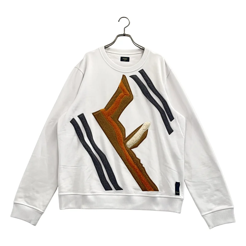 FENDI / フェンディ | Fロゴ クルーネック スウェット | XL | メンズ