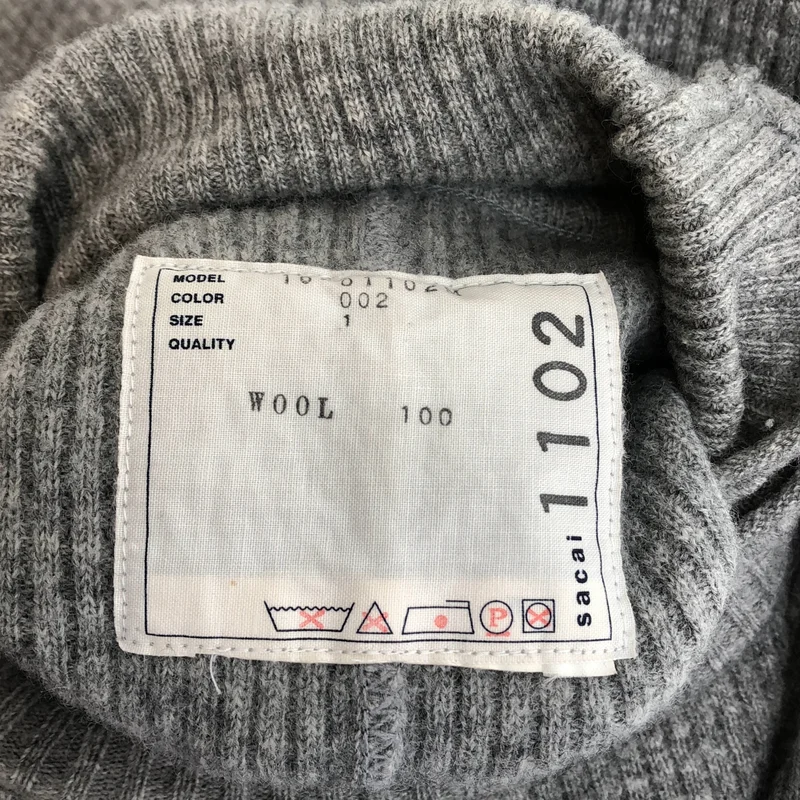 sacai / サカイ | ワッフルタートルニット | 1 | メンズ