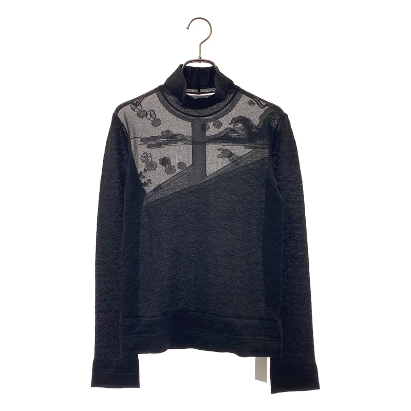 Mame Kurogouchi / マメクロゴウチ | 2024SS | Landscape Graphic Sheer Knitted High Neck Top トップス | 2 | レディース