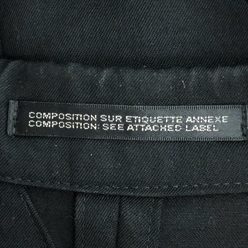 YOHJI YAMAMOTO POUR HOMME / ヨウジヤマモトプールオム | 2022SS | ウールギャバ ファスナー ロングジャケット | 3 | メンズ