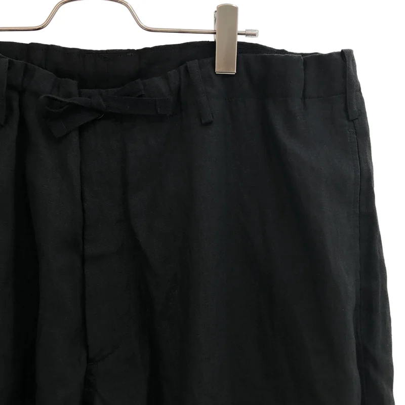 Y's for men / ワイズフォーメンヨウジヤマモト | 2025SS | 120％LINO / LINEN STRING PANTS / WITH SIDE OUT POCKET / ドローストリング ワイド バルーン カーゴパンツ | 2 | メンズ