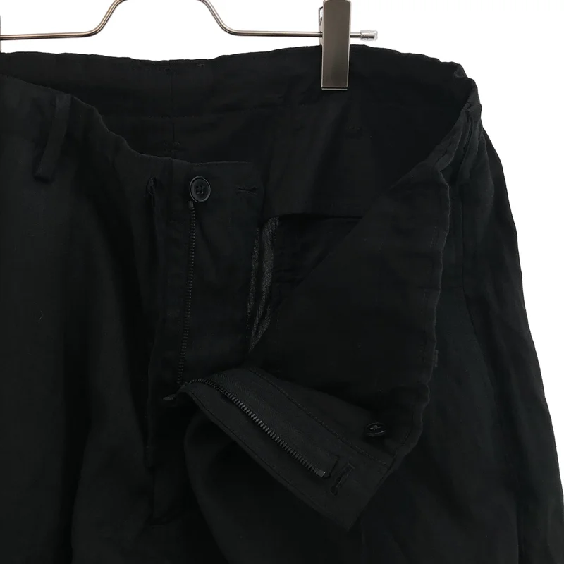 Y's for men / ワイズフォーメンヨウジヤマモト | 2025SS | 120％LINO / LINEN STRING PANTS / WITH SIDE OUT POCKET / ドローストリング ワイド バルーン カーゴパンツ | 2 | メンズ