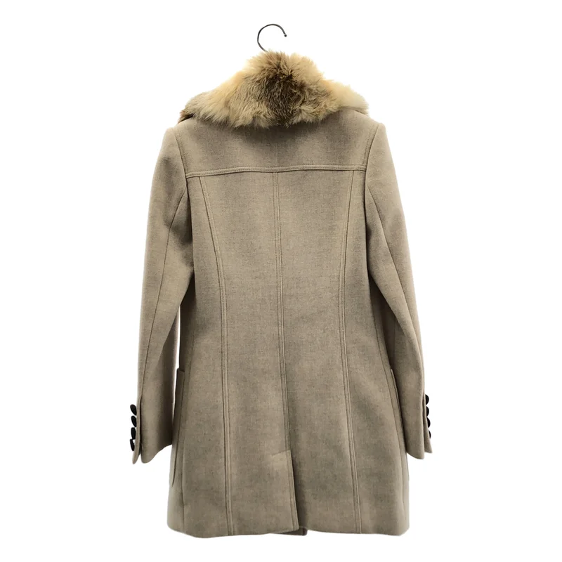 GUCCI / グッチ | カシミヤ混 フォックスファー ピーコート | 38 | レディース