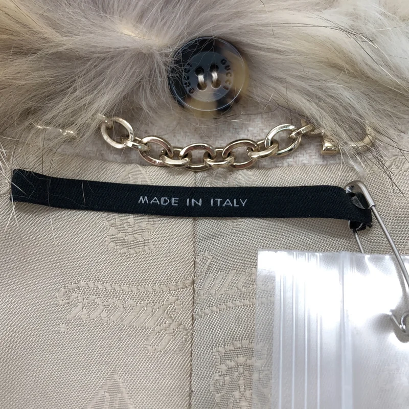 GUCCI / グッチ | カシミヤ混 フォックスファー ピーコート | 38 | レディース