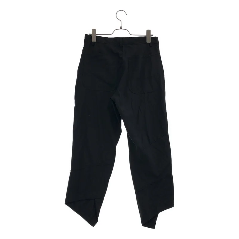BLACK COMME des GARCONS / ブラックコムデギャルソン | 2016SS | ポリエステル 捻れ アシンメトリーパンツ | XS | レディース