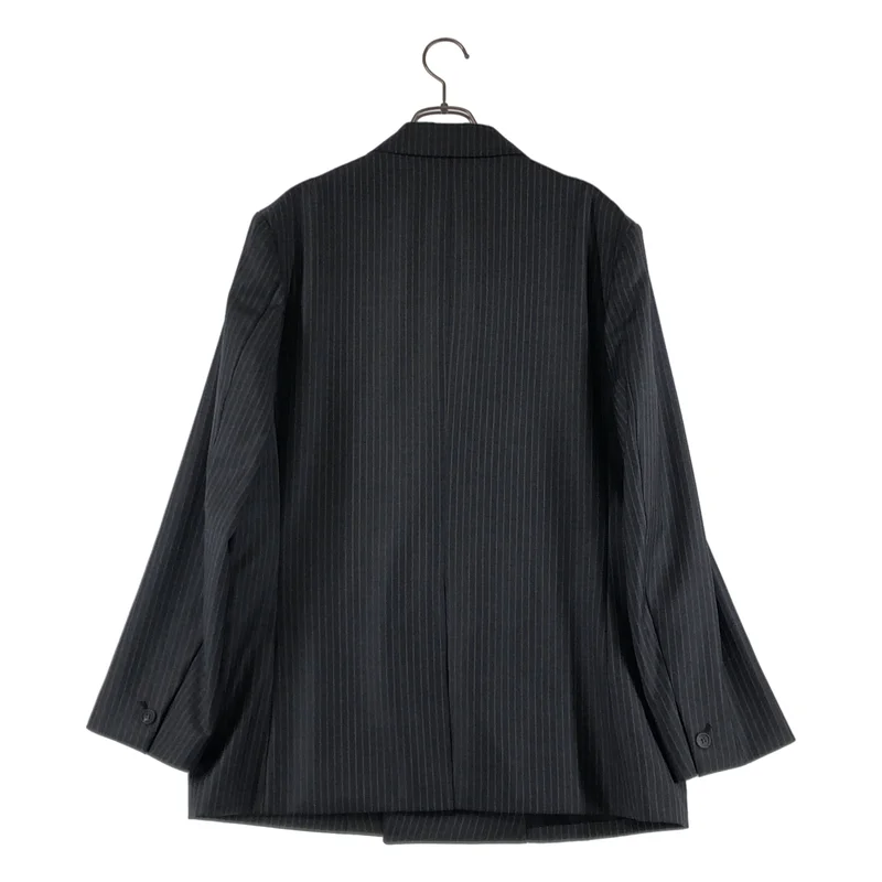 EDIFICE LA BOUCLE / エディフィスラブークル | 2022AW | ERMENEGILDO ZEGNA ウール シルク ストライプ ダブルブレスト テーラードジャケット | 1 | メンズ