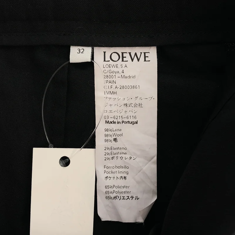 LOEWE / ロエベ | ウール テーパードパンツ | 32 | レディース