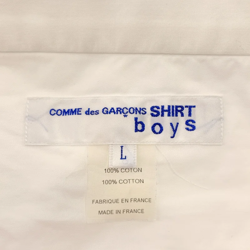 COMME des GARCONS SHIRT BOY / コムデギャルソンシャツボーイ | コットン オーバーシルエット サイドポケット カットソー | L | メンズ