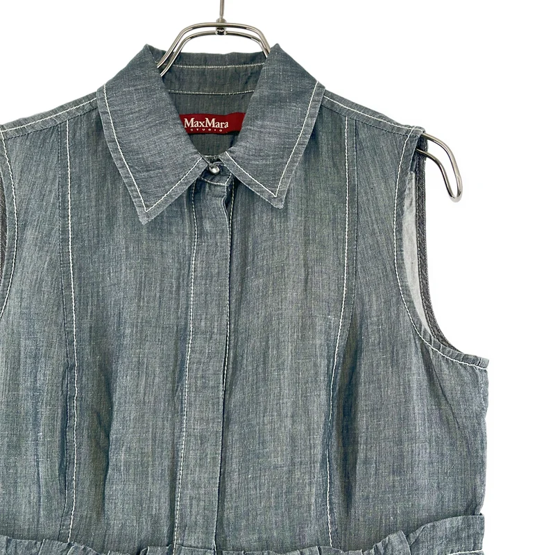 Max Mara / マックスマーラ | シャンブレー シャツ ワンピース |
