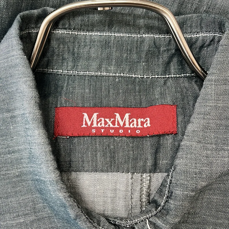 Max Mara / マックスマーラ | シャンブレー シャツ ワンピース |