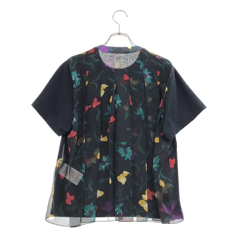 sacai / サカイ | フローラルプリント コットンジャージー Tシャツ_半袖 24-07303 | 2 | レディース