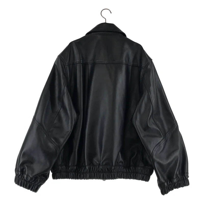 Maison Special / メゾンスペシャル | Sheep Leather Single Collard Blouson シープレザーシングルカラーブルゾン ジャケット | 2 | メンズ