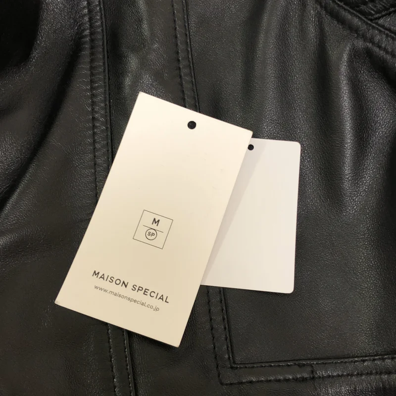 Maison Special / メゾンスペシャル | Sheep Leather Single Collard Blouson シープレザーシングルカラーブルゾン ジャケット | 2 | メンズ