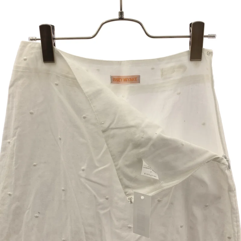 ISSEY MIYAKE / イッセイミヤケ | コットン サイドジップ スカート | 2 | レディース