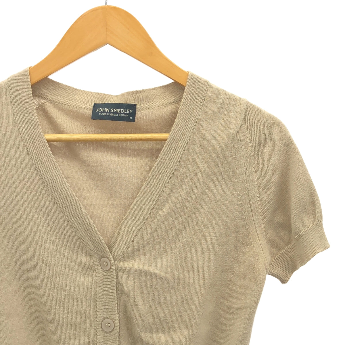 JOHN SMEDLEY / ジョンスメドレー | コットンニット 半袖 カーディガン