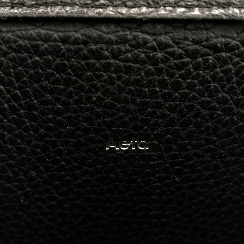 aeta / アエタ | × Edition / 別注 レザー リネンコンビ ボックスショルダーバッグ |