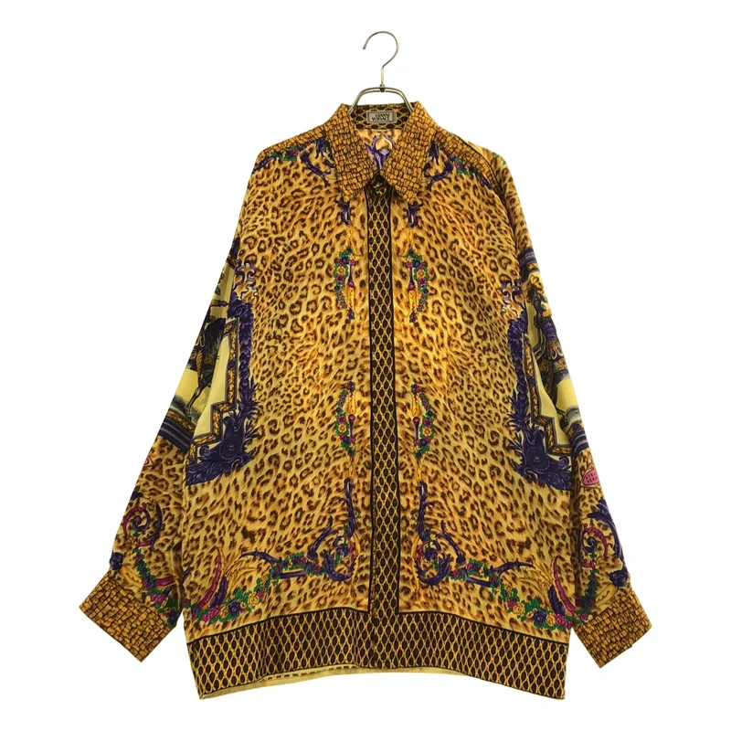 Gianni Versace / ジャンニヴェルサーチ | シルク レオパード柄 シャツ |