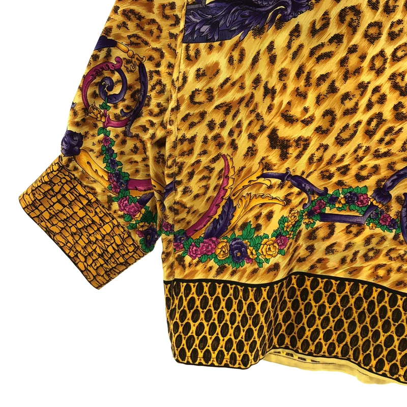 Gianni Versace / ジャンニヴェルサーチ | シルク レオパード柄 シャツ |