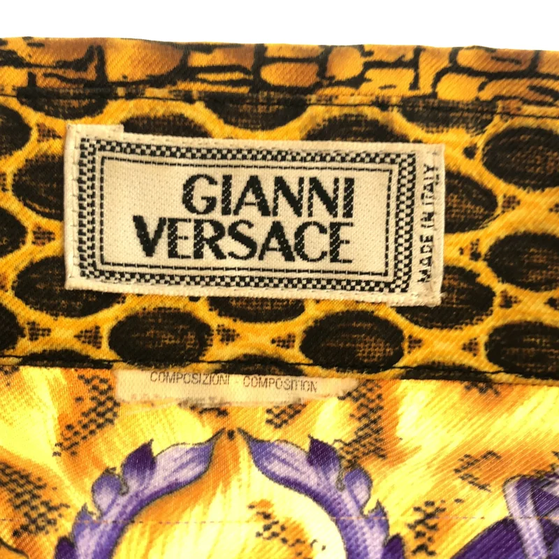 Gianni Versace / ジャンニヴェルサーチ | シルク レオパード柄 シャツ |